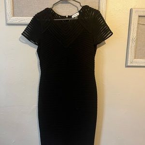 Calvin Klein short sleeved textured dress